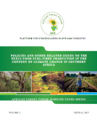 Policies and other related issues to the nexus food-fuel-fibre production in the context of climate change in Southern Africa