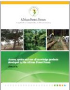 Access, uptake and use of knowledge products developed by the African Forest Forum