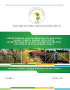 Strengthening adaptation policies and AFOLU based climate change mitigation interventions relevant to African forestry and people in Anglophone Africa