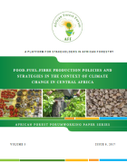 Food-fuel-fibre production policies and strategies in the context of climate change in Central Africa