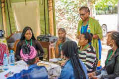 Participants during a group session at the AfricanYouth4forests workshop.